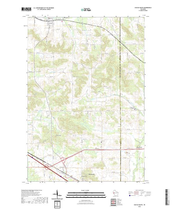 Colfax South topographic map thumbnail