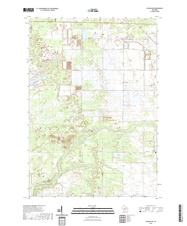 Coloma NW topographic map thumbnail