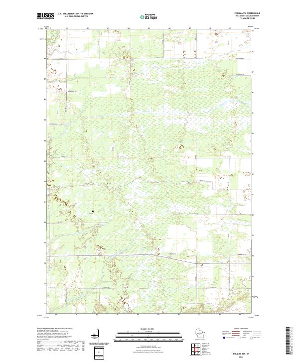 Coloma SW topographic map thumbnail