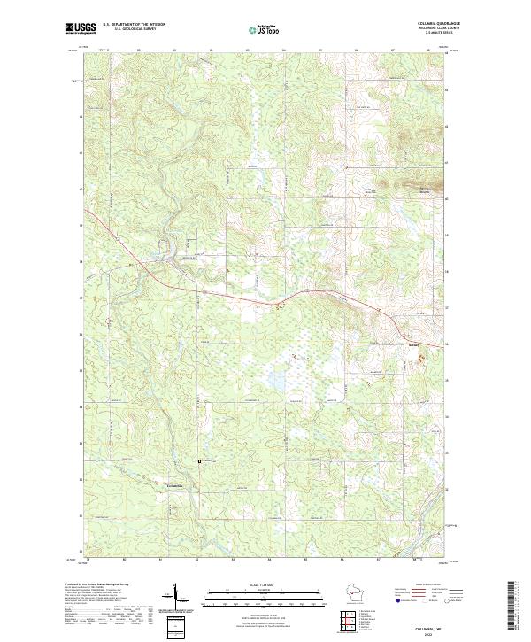 Columbia topographic map thumbnail