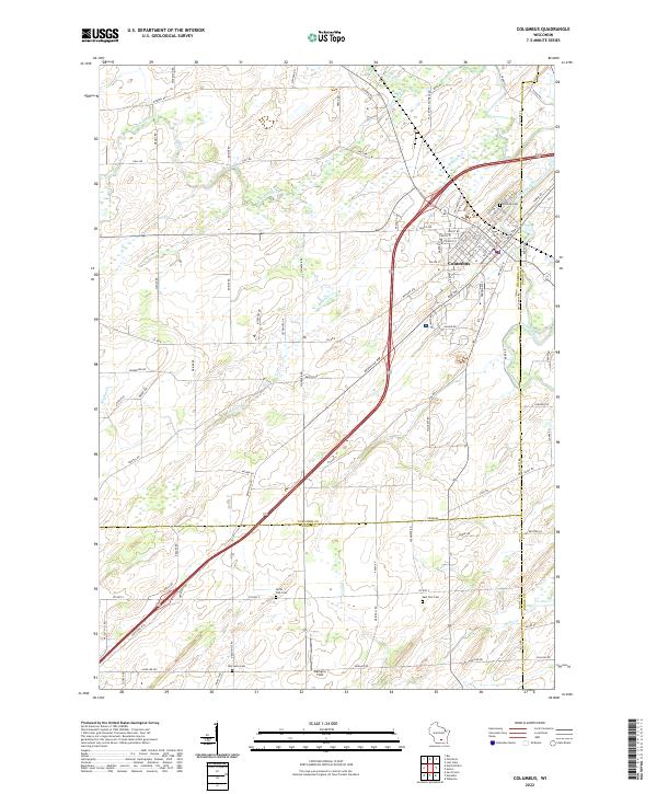 Columbus topographic map thumbnail