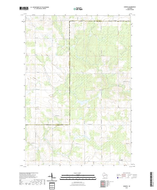 Corinth topographic map thumbnail