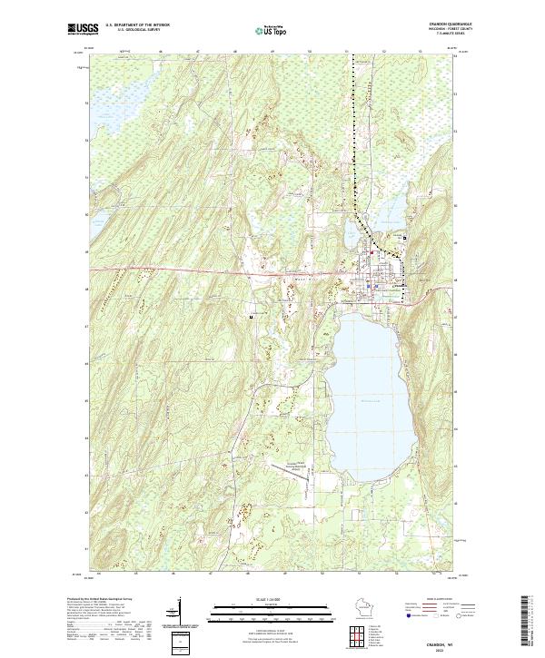 Crandon topographic map thumbnail