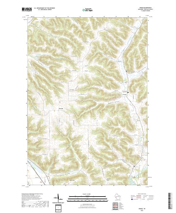Cream topographic map thumbnail