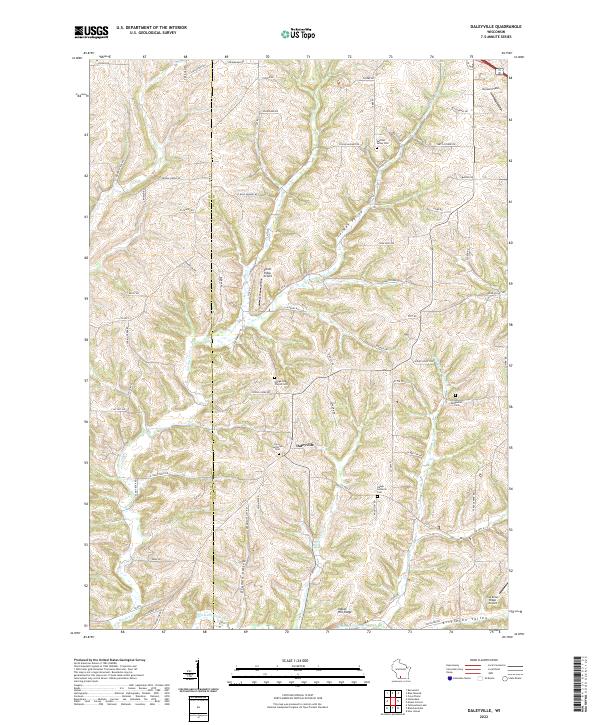 Daleyville topographic map thumbnail
