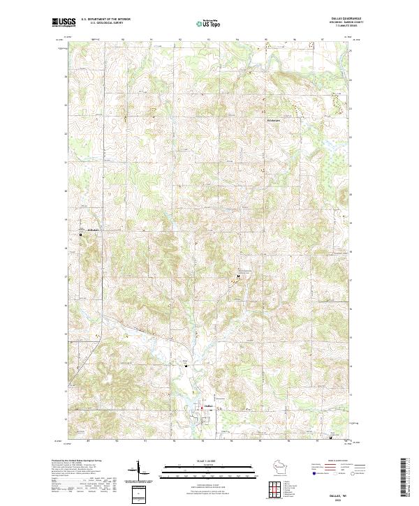 Dallas topographic map thumbnail