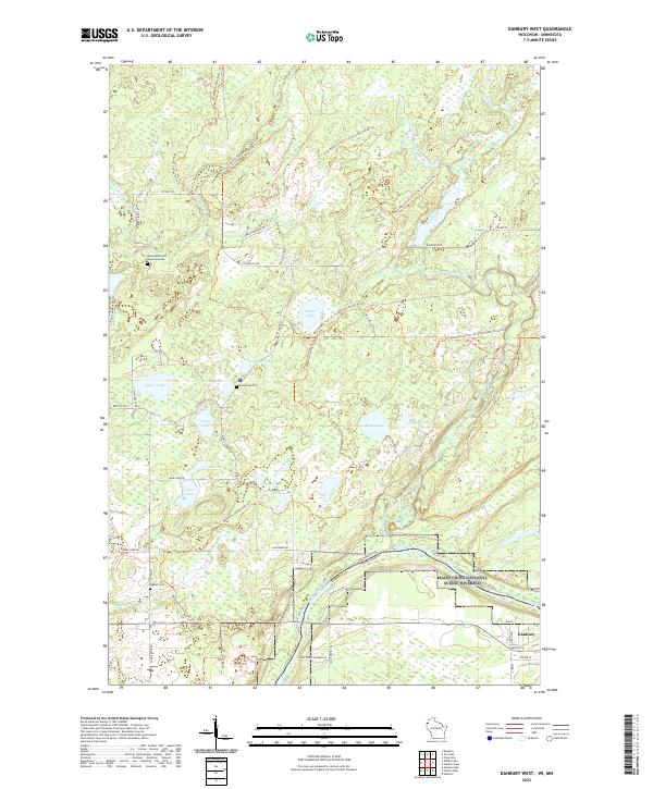 Danbury West topographic map thumbnail