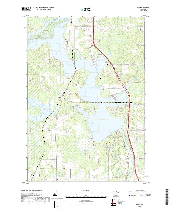 Dancy topographic map thumbnail