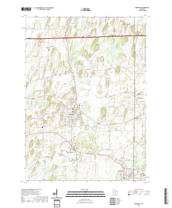 Deerfield topographic map thumbnail