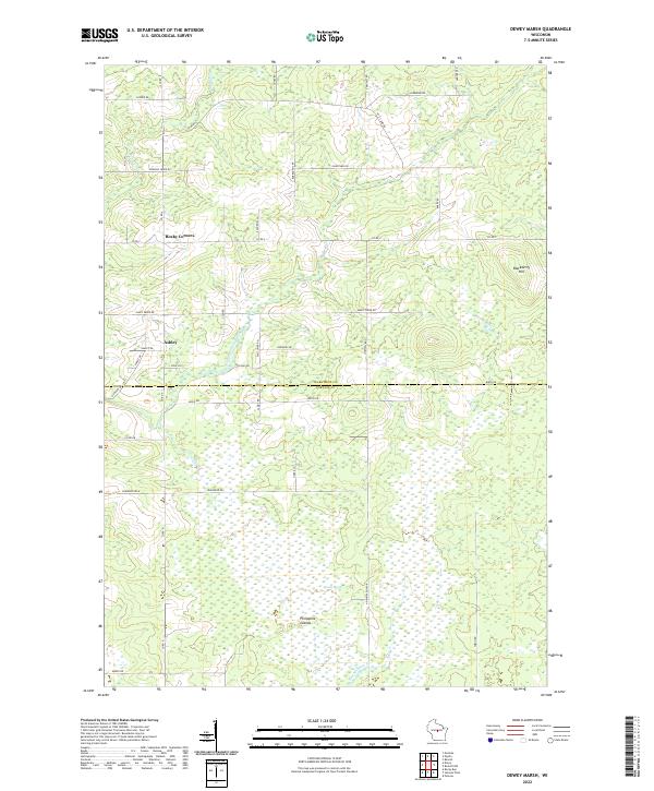 Dewey Marsh topographic map thumbnail