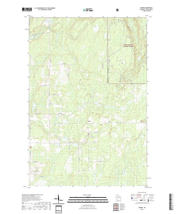 Dover topographic map thumbnail