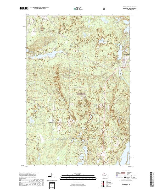 Drummond topographic map thumbnail