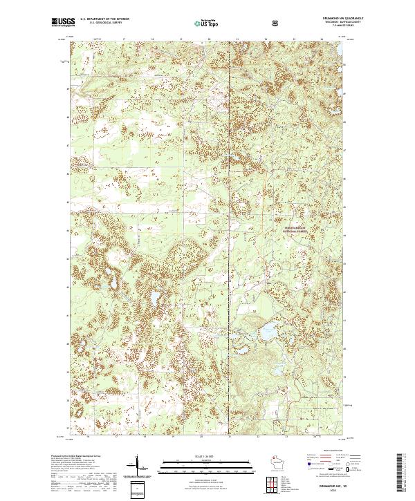 Drummond NW topographic map thumbnail