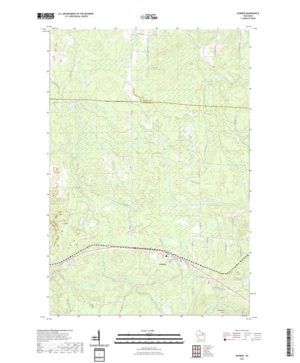 Dunbar topographic map thumbnail