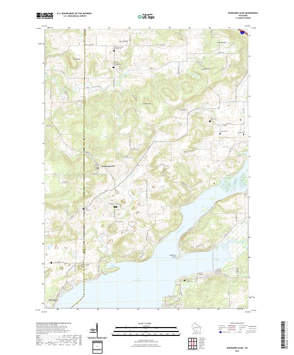 Durwards Glen topographic map thumbnail