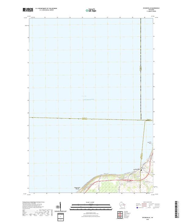 Dyckesville topographic map thumbnail