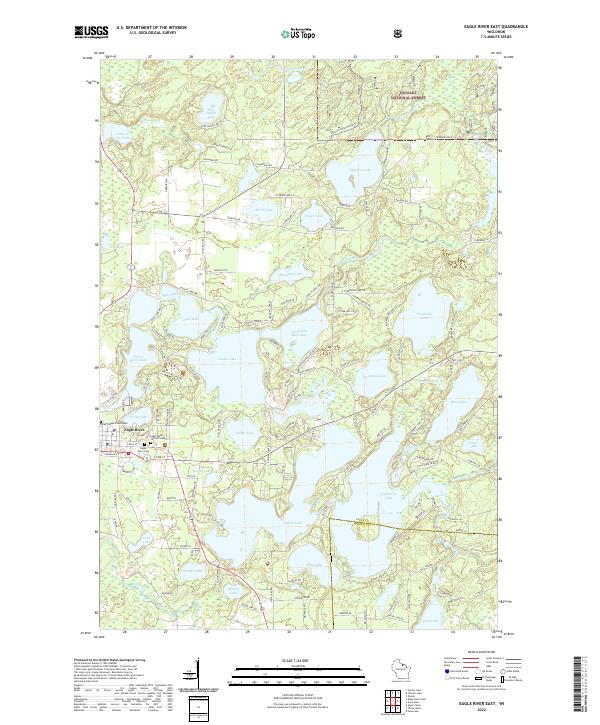 Eagle River East topographic map thumbnail