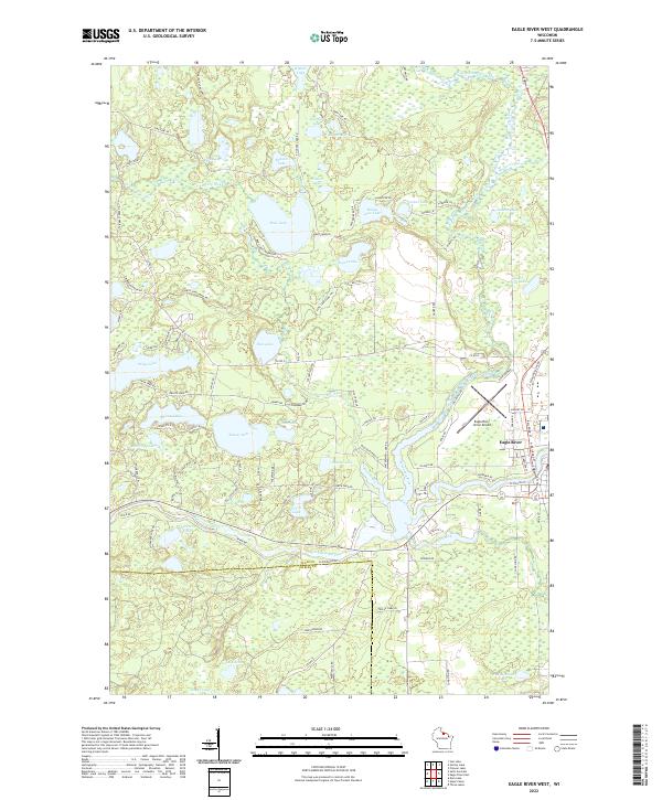 Eagle River West topographic map thumbnail