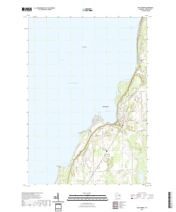 Egg Harbor topographic map thumbnail