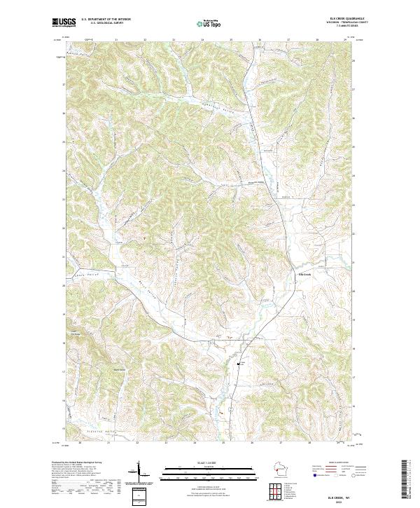 Elk Creek topographic map thumbnail