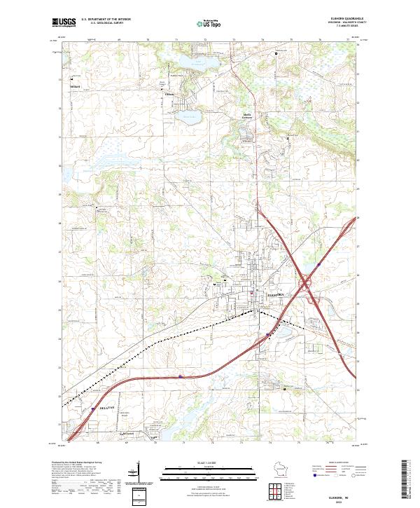 Elkhorn topographic map thumbnail