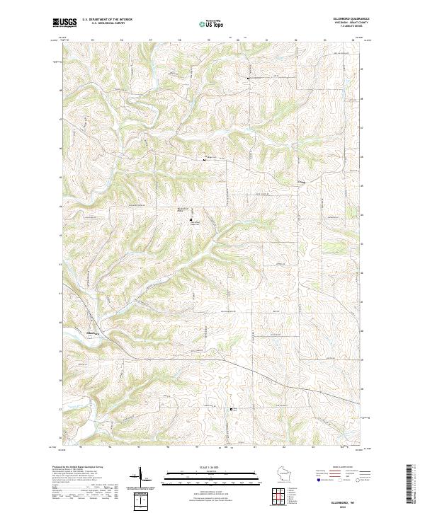 Ellenboro topographic map thumbnail