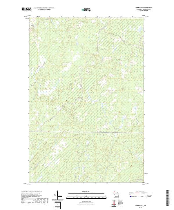 Empire Swamp topographic map thumbnail