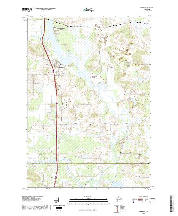Endeavor topographic map thumbnail