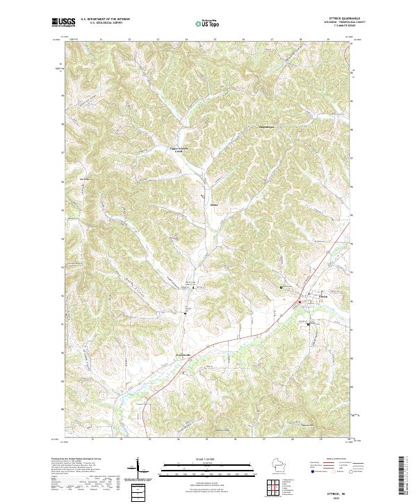 Ettrick topographic map thumbnail