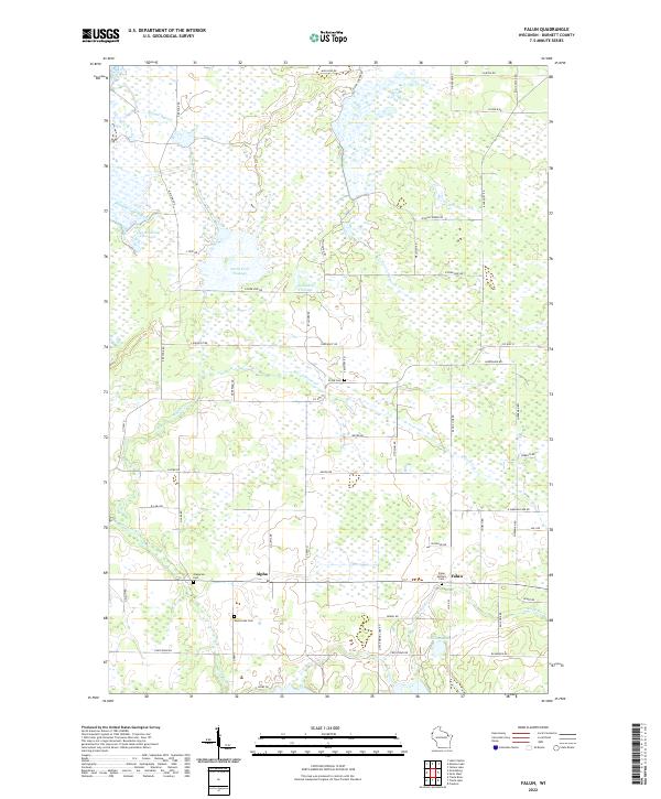 Falun topographic map thumbnail