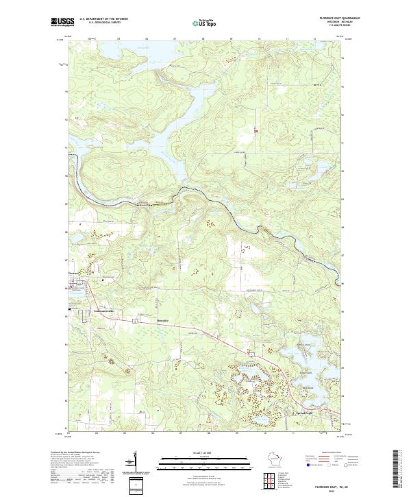 Florence East topographic map thumbnail