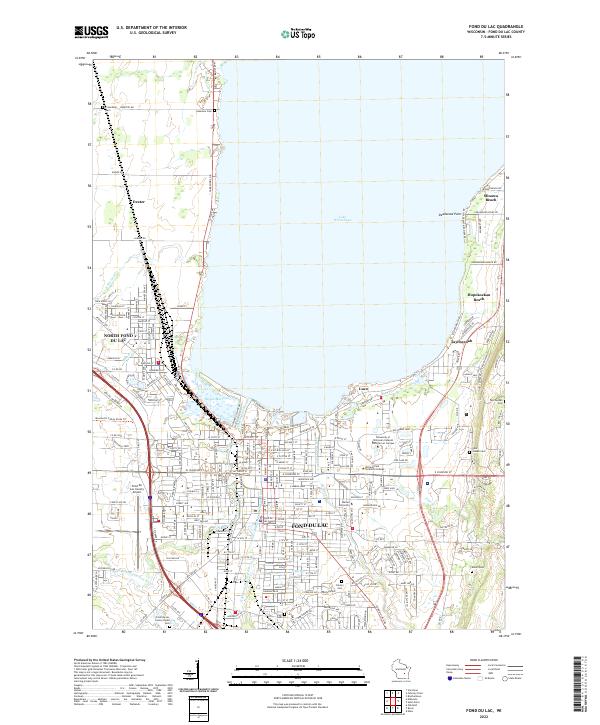 Fond du Lac topographic map thumbnail