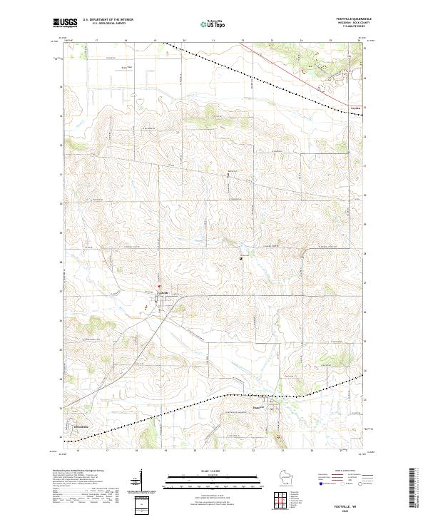 Footville topographic map thumbnail