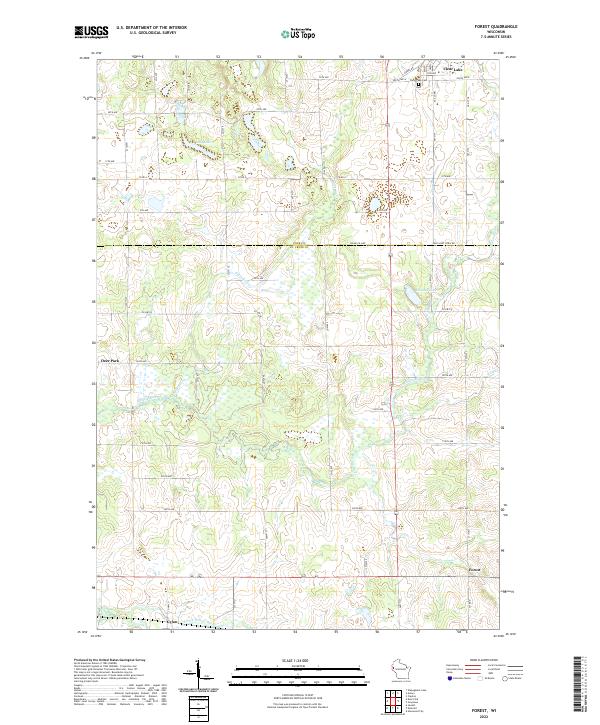 Forest topographic map thumbnail