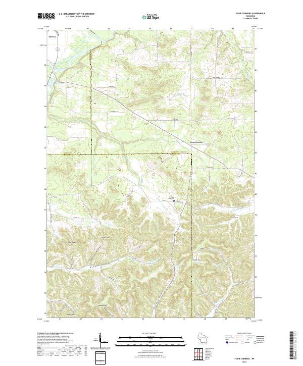 Four Corners topographic map thumbnail