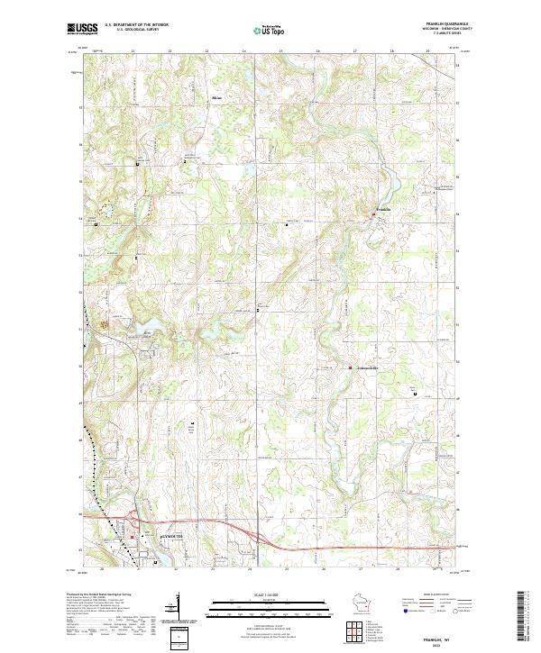 Franklin topographic map thumbnail