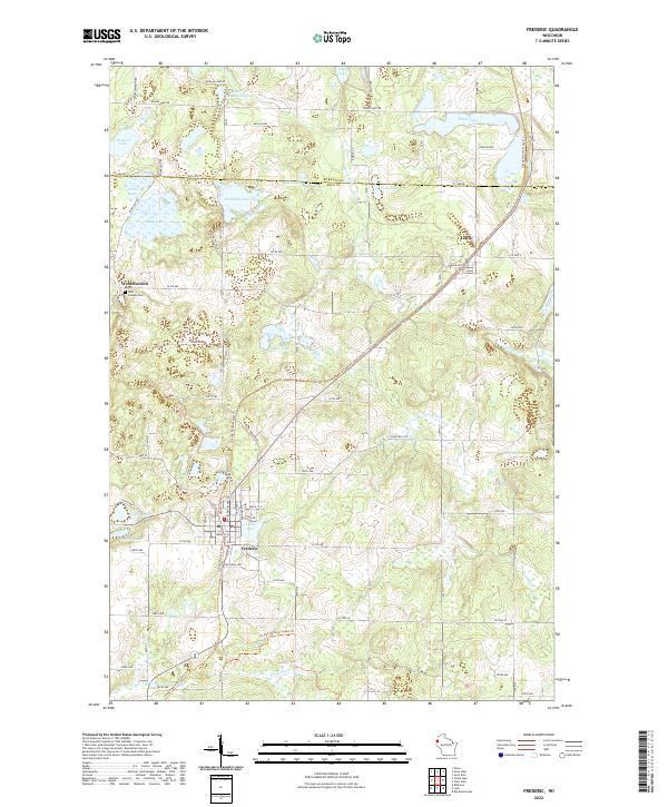 Frederic topographic map thumbnail