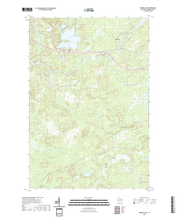 George Lake topographic map thumbnail