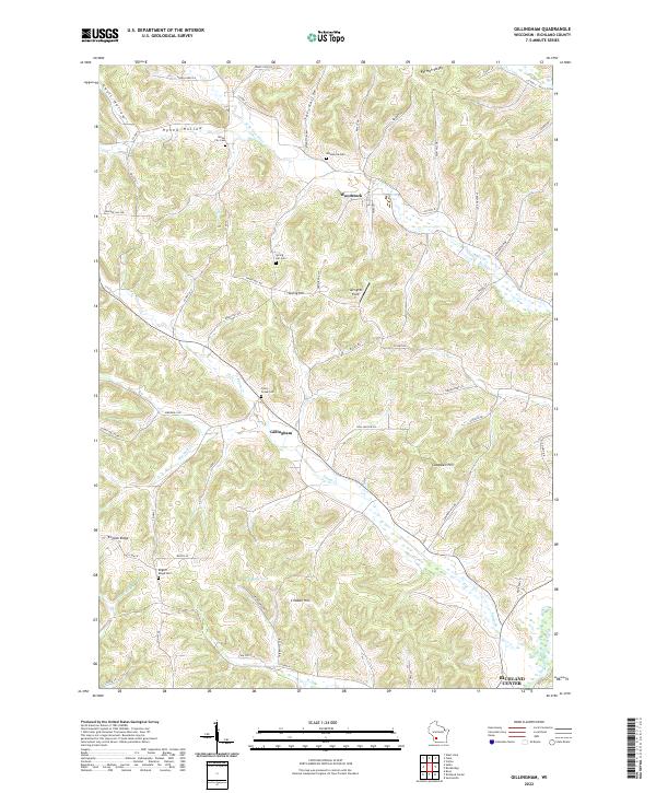 Gillingham topographic map thumbnail