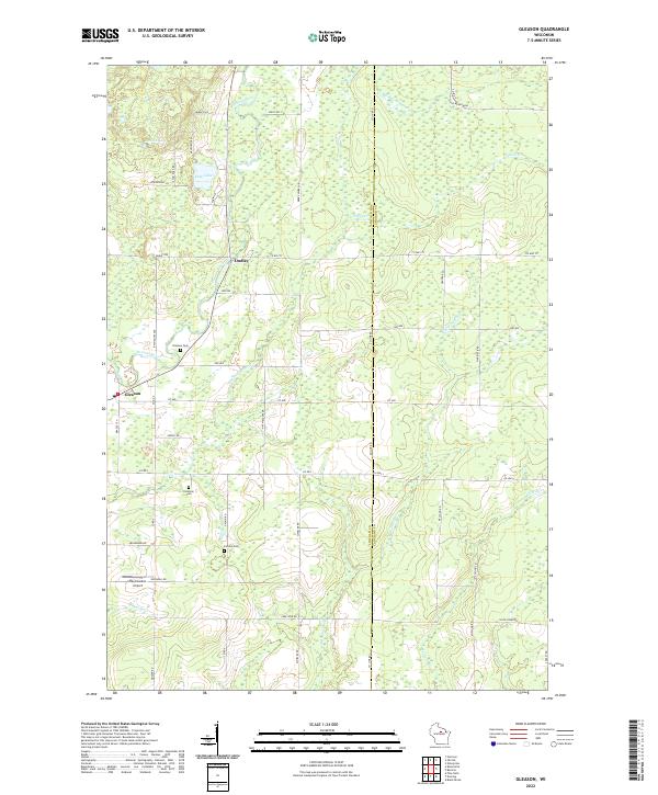 Gleason topographic map thumbnail