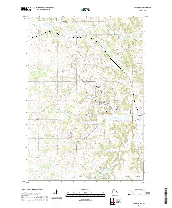 Glenwood City topographic map thumbnail