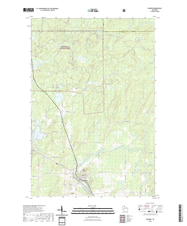 Glidden topographic map thumbnail