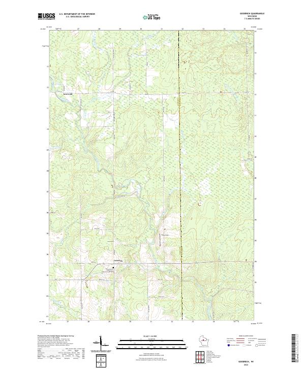 Goodrich topographic map thumbnail