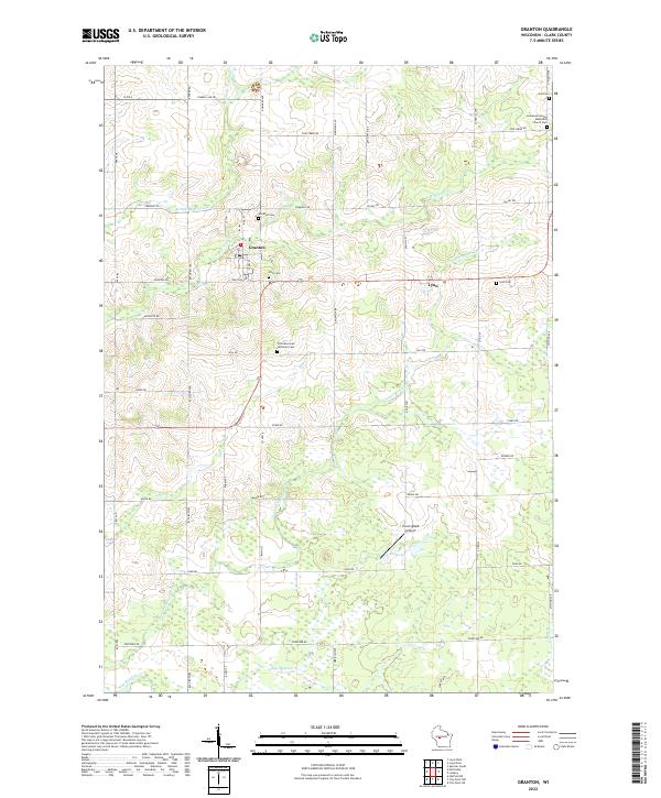 Granton topographic map thumbnail