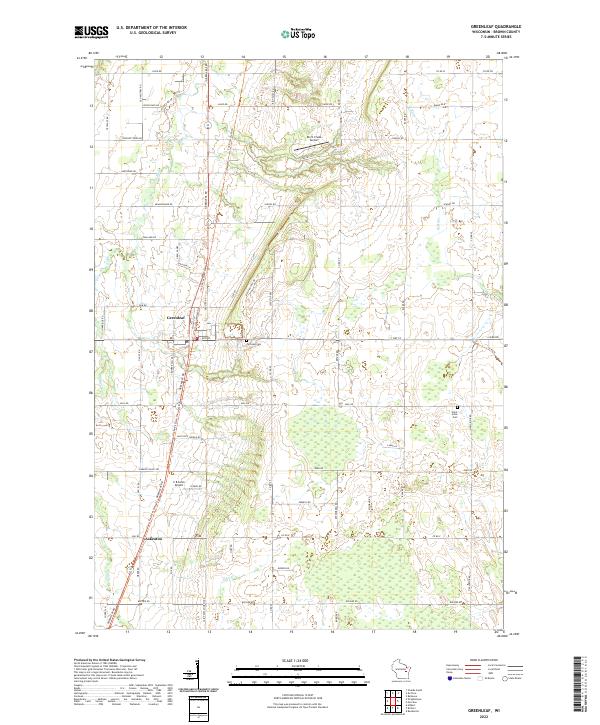 Greenleaf topographic map thumbnail