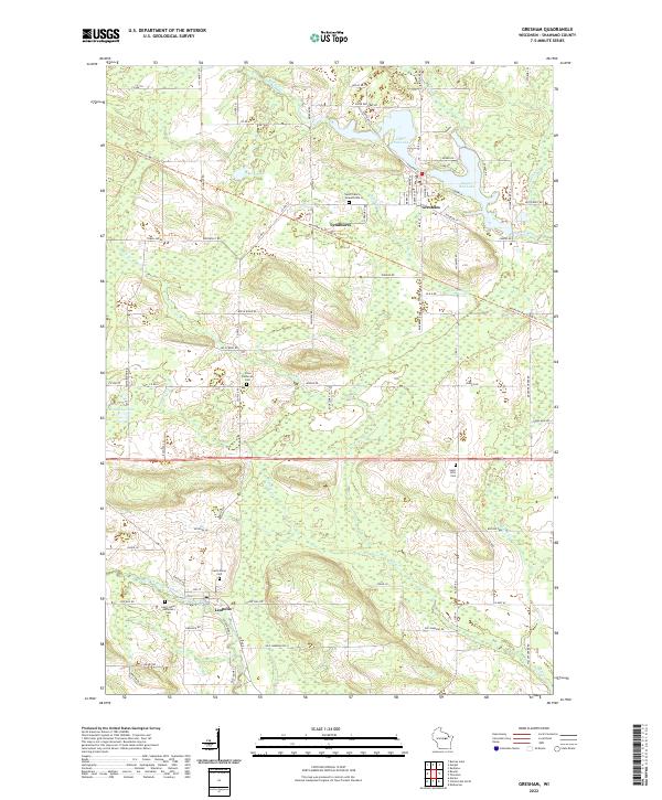 Gresham topographic map thumbnail