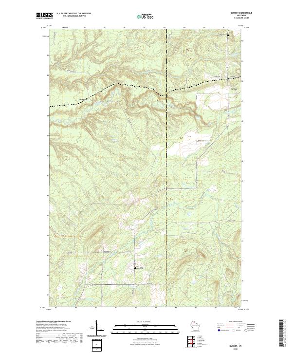 Gurney topographic map thumbnail