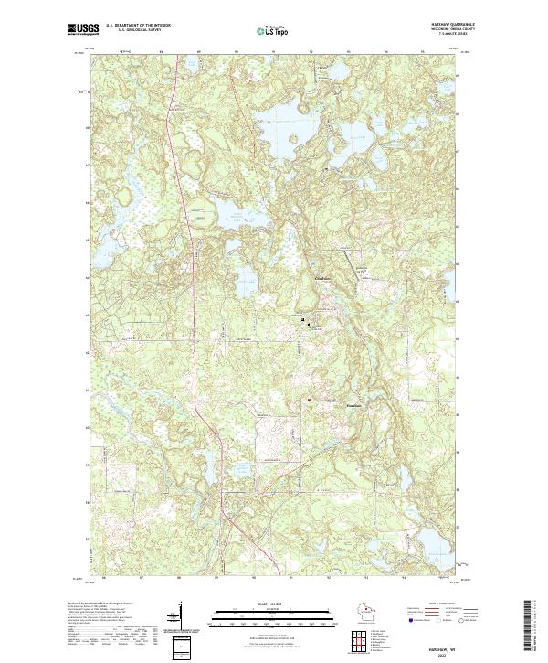 Harshaw topographic map thumbnail