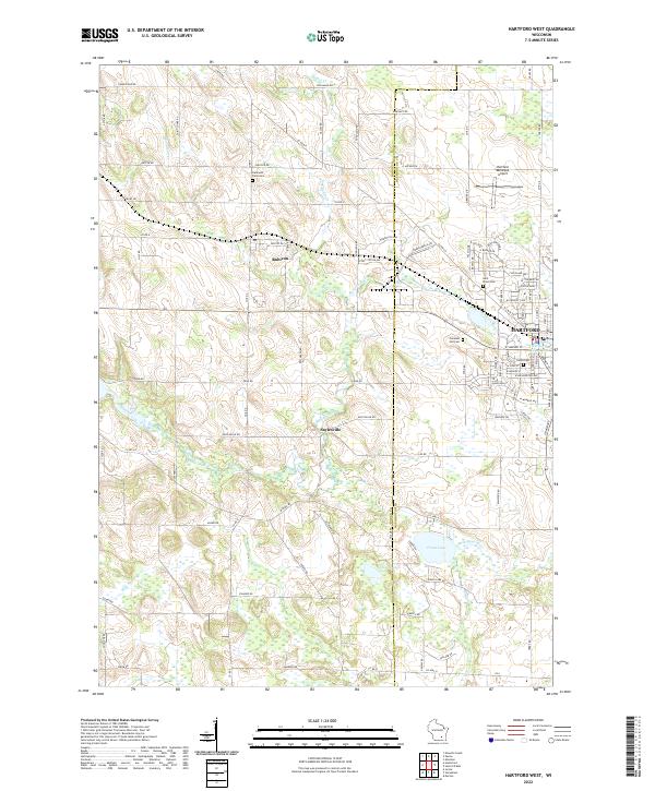 Hartford West topographic map thumbnail