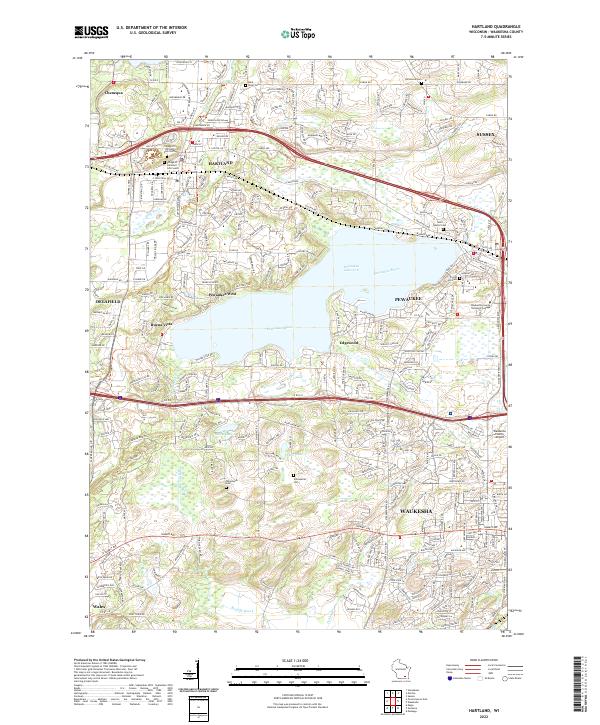 Hartland topographic map thumbnail